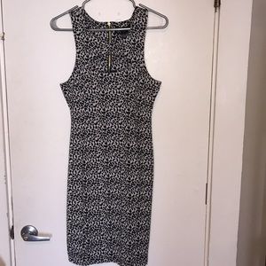 Kardashian Kollection Jacquard Cut Out Dress